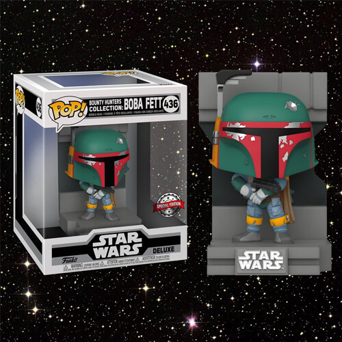 Funko POP! Deluxe: Star Wars Bounty Hunters Collection - Boba Fett (MT) (Special Edition) #463 Bobble-Head