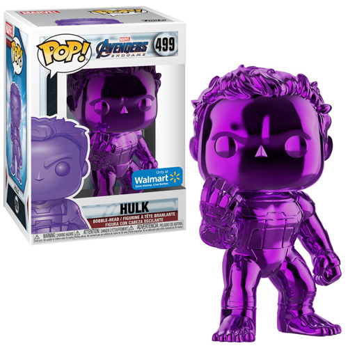 Funko POP! Marvel: Avengers Endgame – Hulk (Purple Chrome) Special Edition Bobble-Head #499