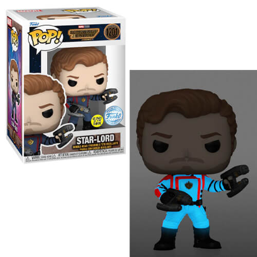 Funko Pop! Guardians of the Galaxy Volume 3 - Star-Lord (Glows in the Dark) (Special Edition) #1201 Bobble-Head