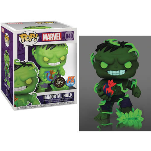 Funko POP! Super: Immortal Hulk (Special Edition) (16cm) #840 Bobble-Head Glows in the Dark CHASE