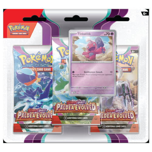 Paldea Evolved - 3 Booster Blister (Tinkatink)