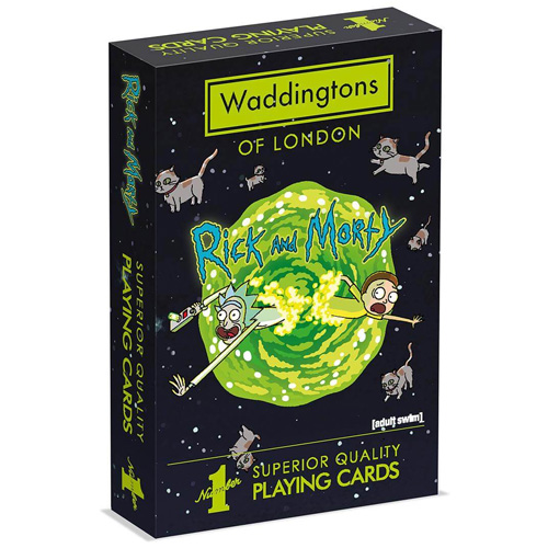 Waddingtons Number 1 - Rick and Morty Playing Cards
