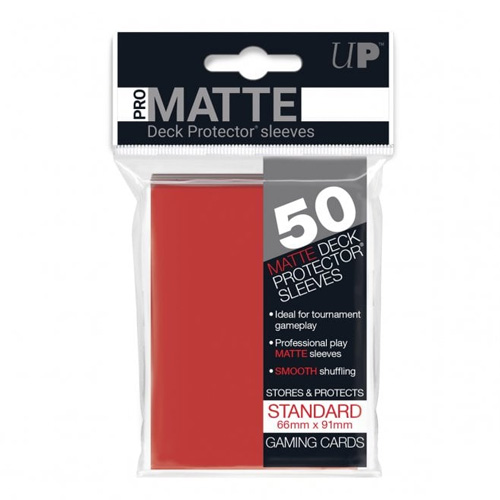 Ultra Pro 50ct Pro-Matte Standard Deck Protectors (Red)